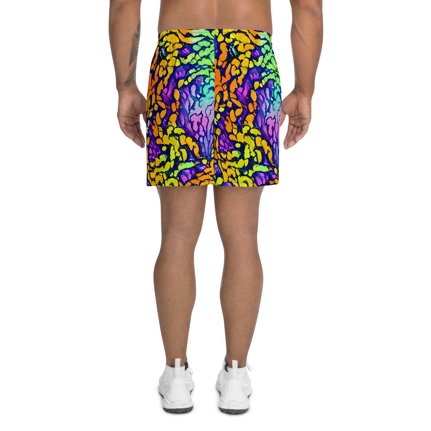 Men's Athletic Shorts - Surreal Waveforms