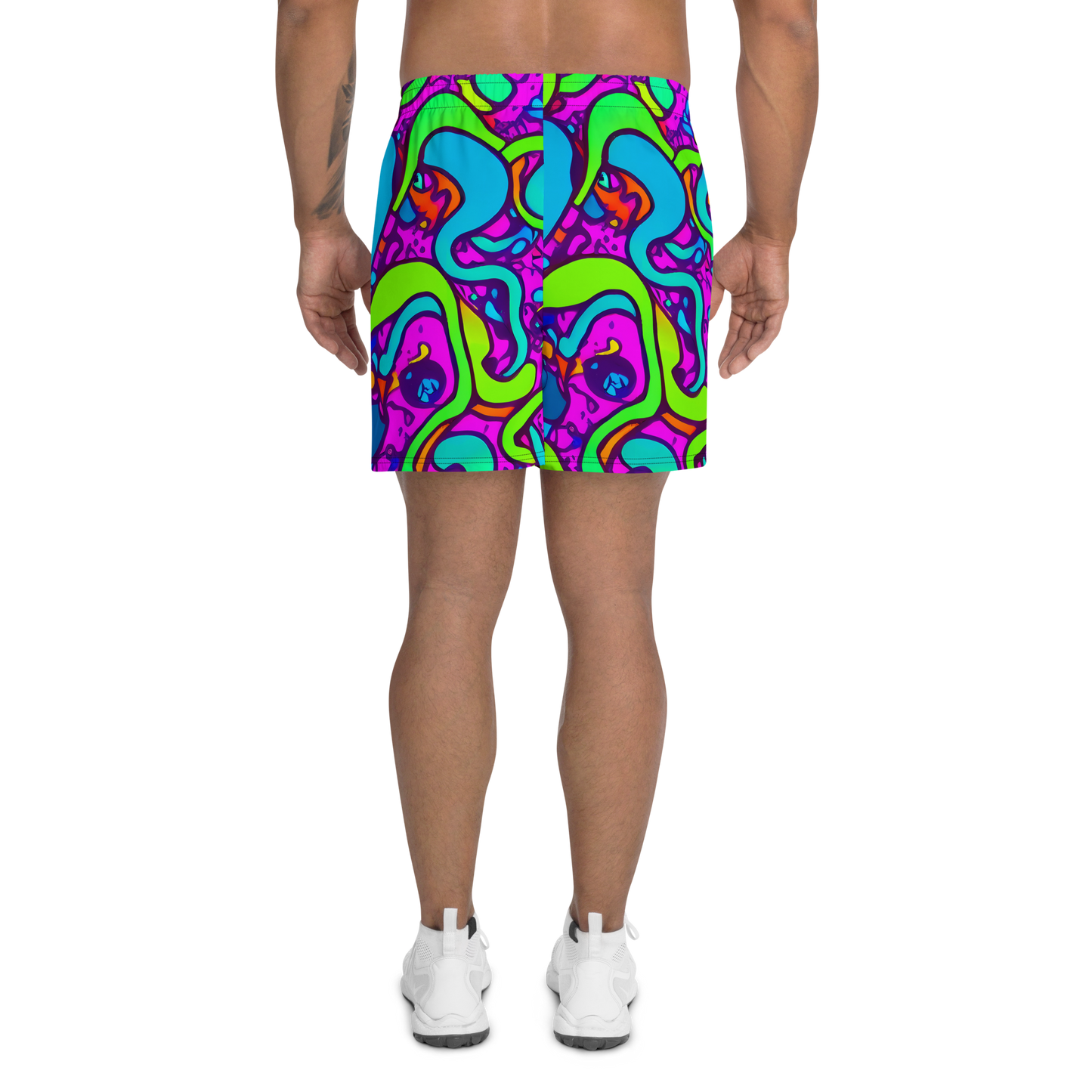 Men's Athletic Shorts - Funky Vortex