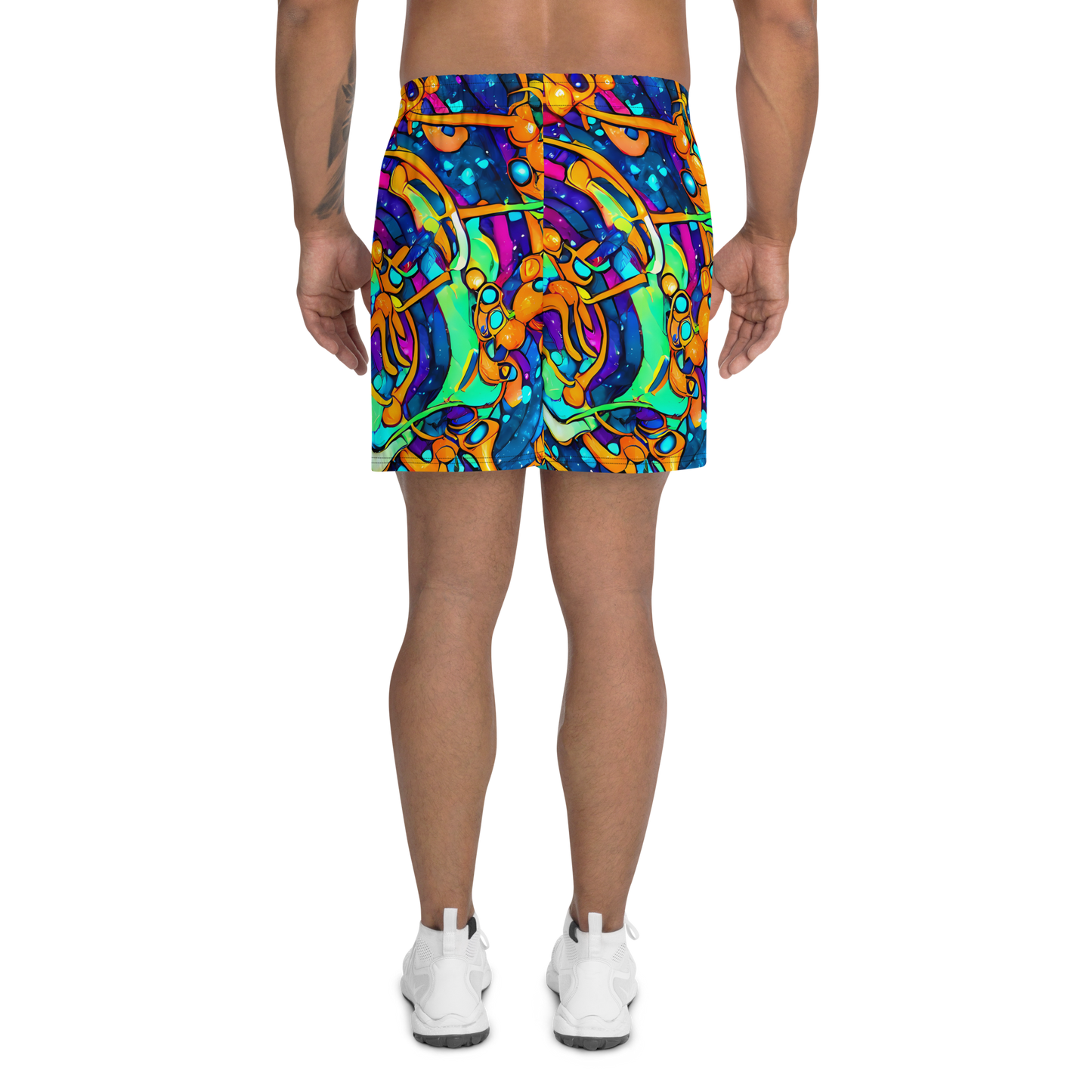 Men's Athletic Shorts - Iridescent Nebula