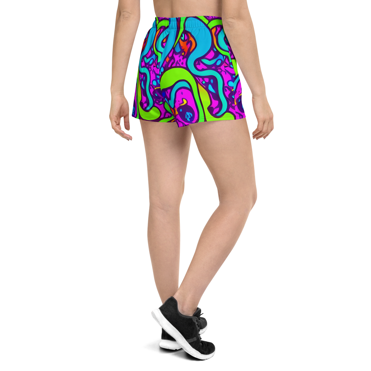 Women’s Athletic Shorts - Funky Vortex