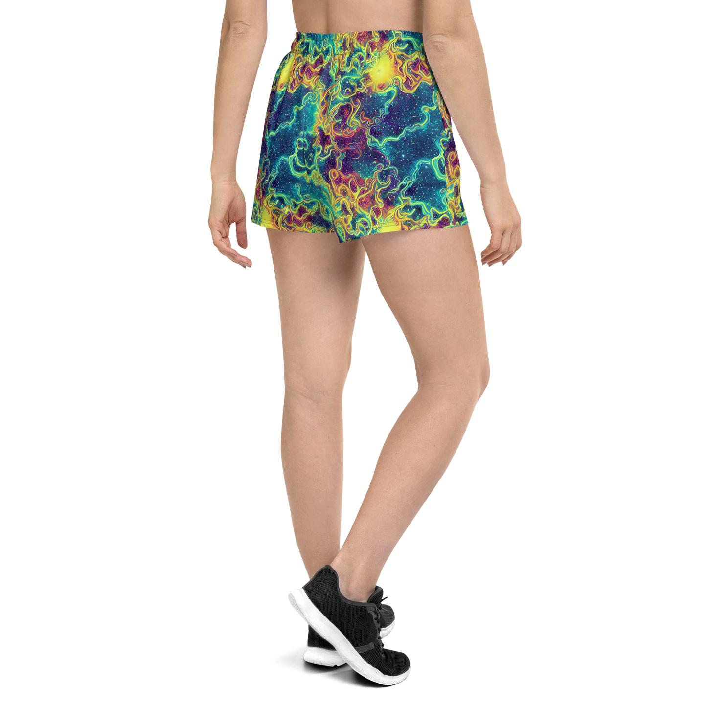 Women’s Athletic Shorts - Echoed Pulses