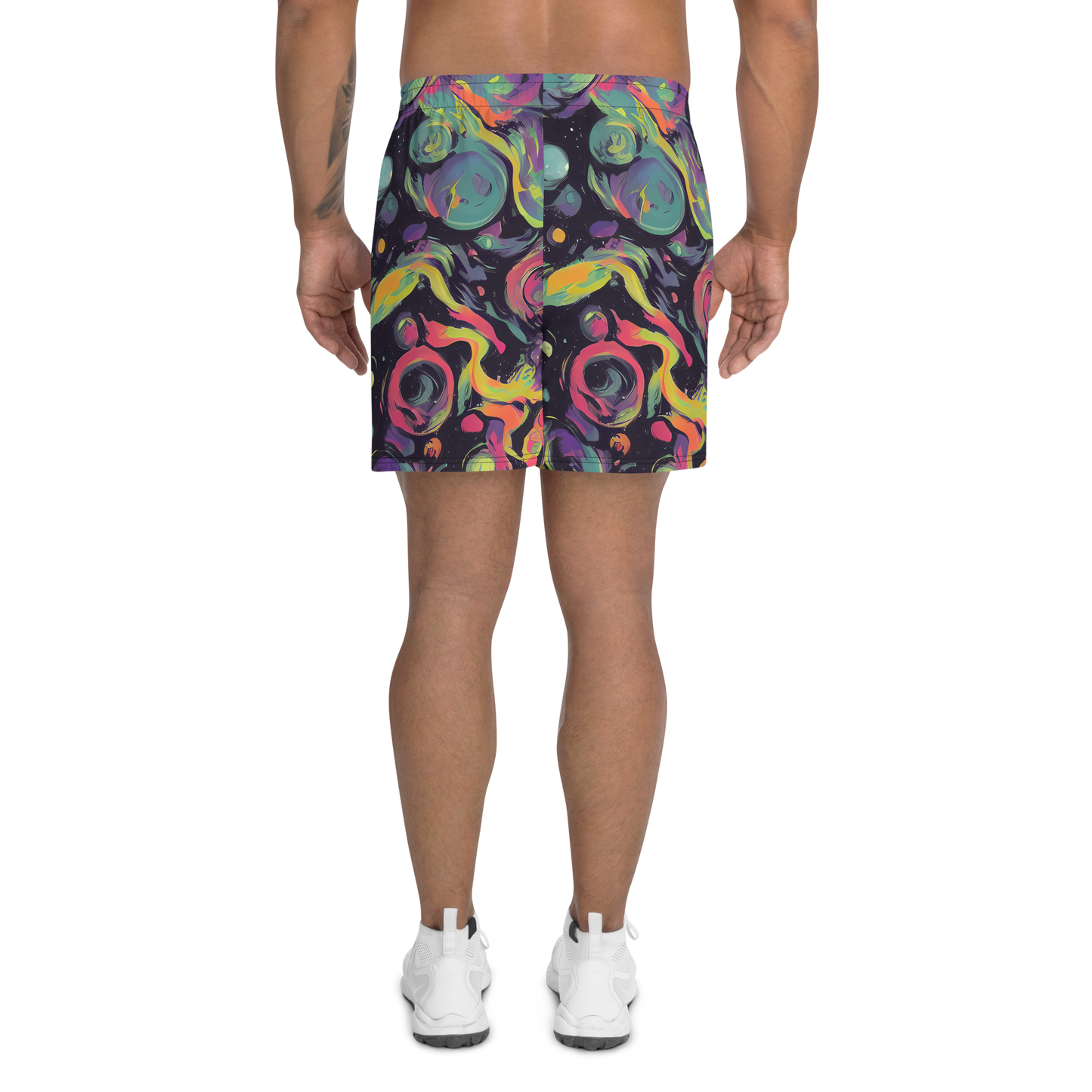 Men's Athletic Shorts - Psychedelic Drift