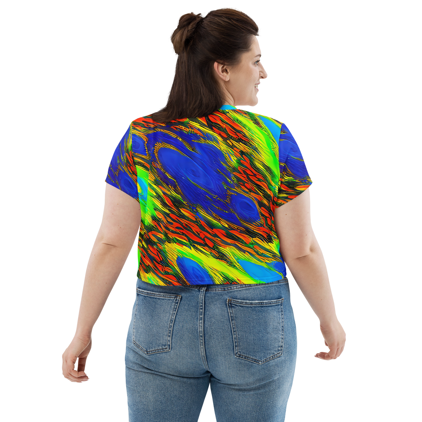 Women's Crop Tee - Hodgkin's Blaze