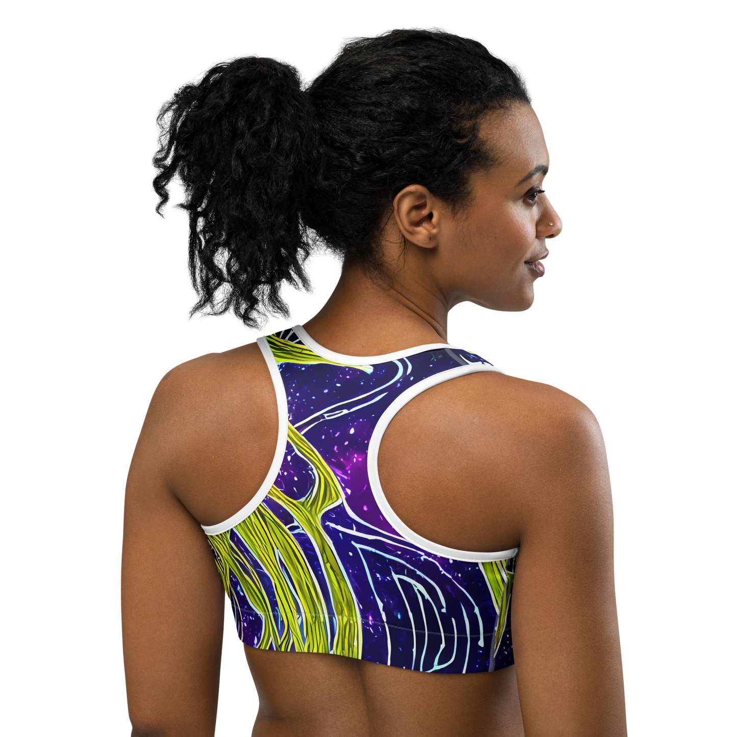 Sports Bra - Celestial Scribbles