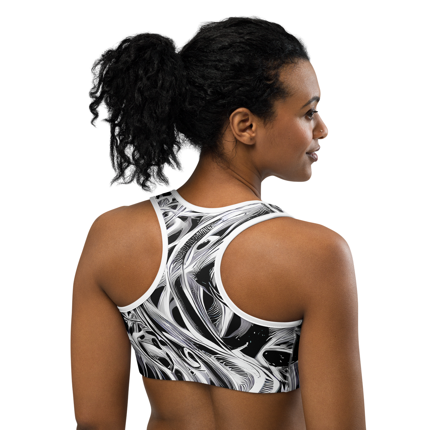 Sports Bra - Silver Shadows