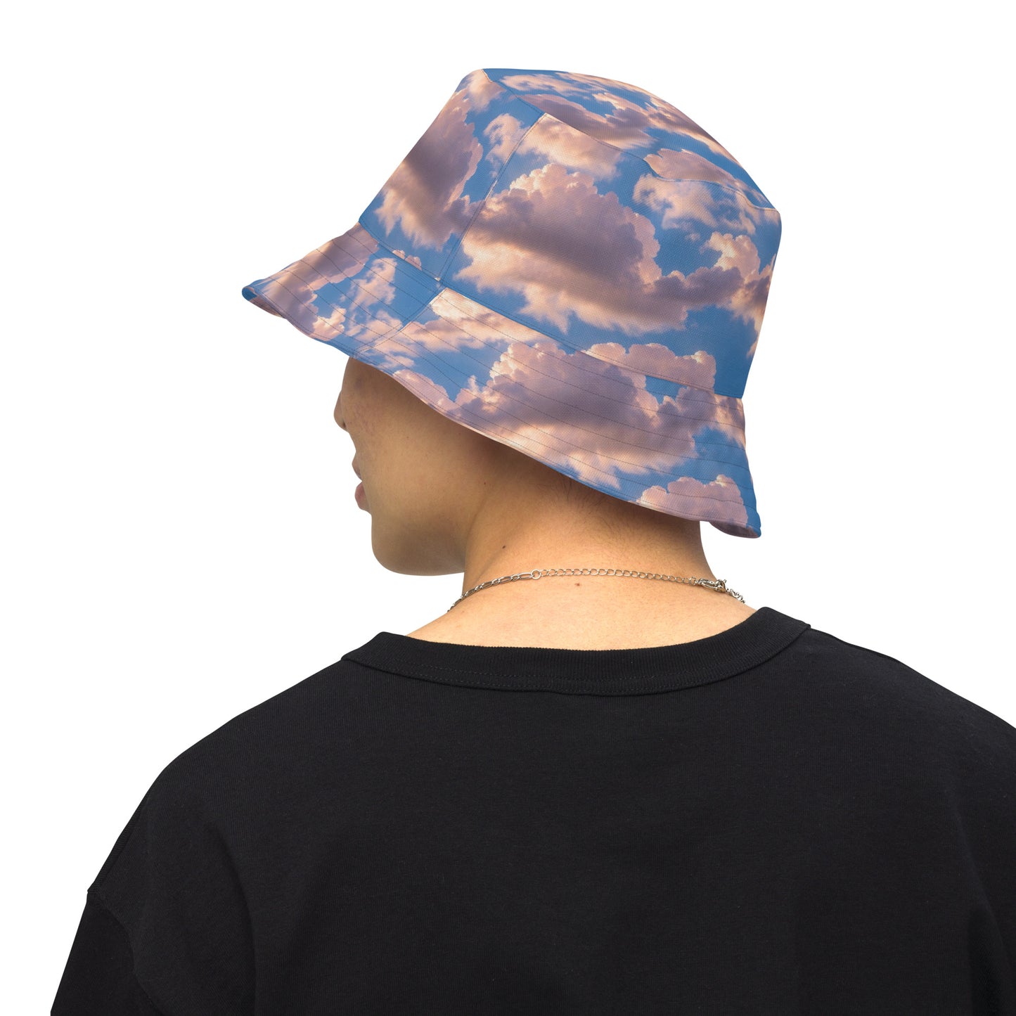 Reversible Bucket Hat - Cotton Candy Skies