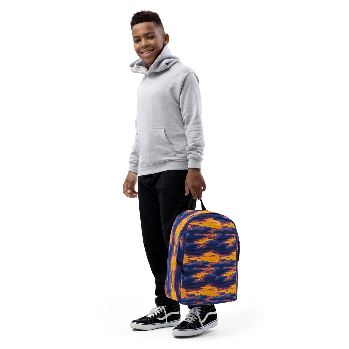 Minimalist Backpack - Aubergine Clouds