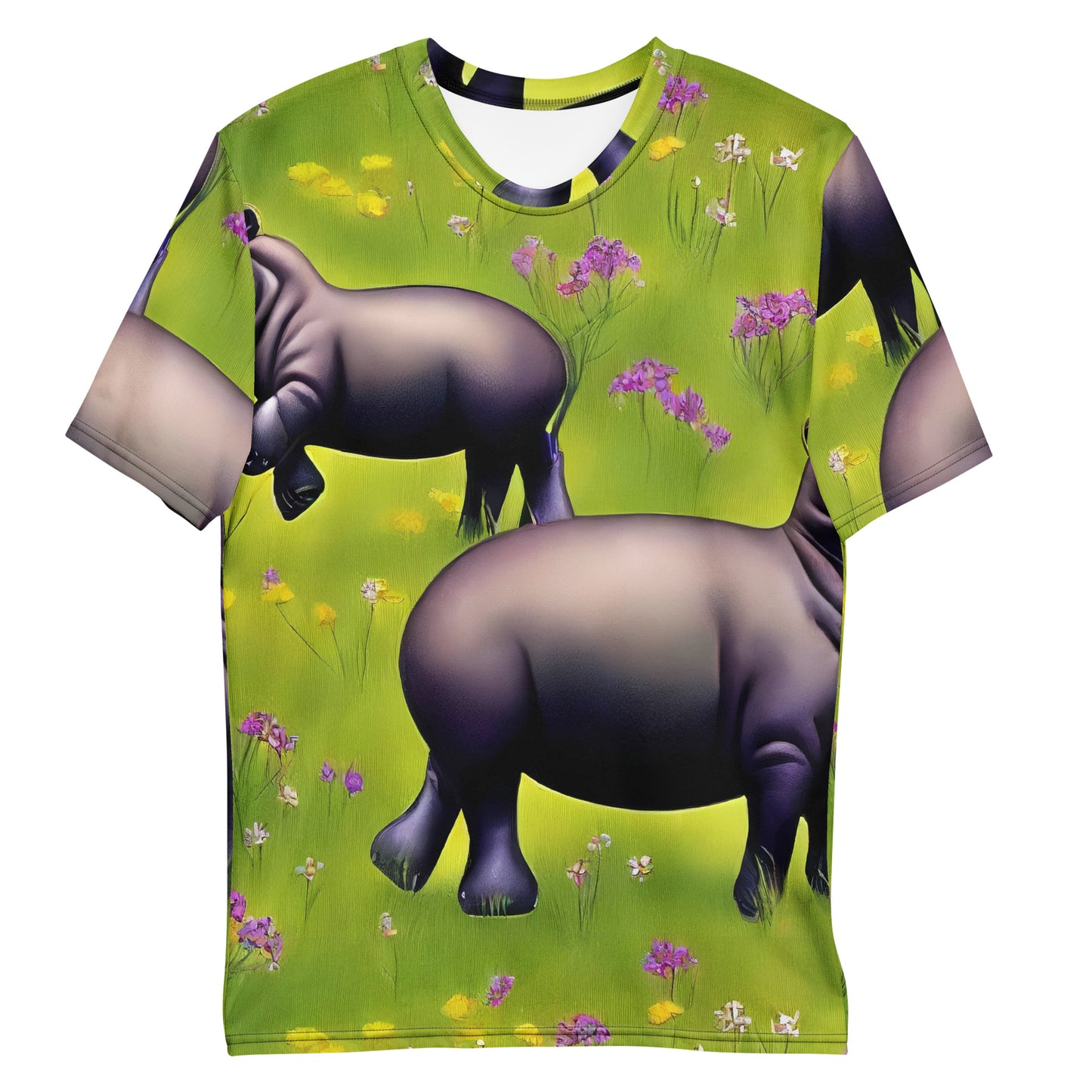 Men's Crew Neck T-Shirt - Verdant Safari