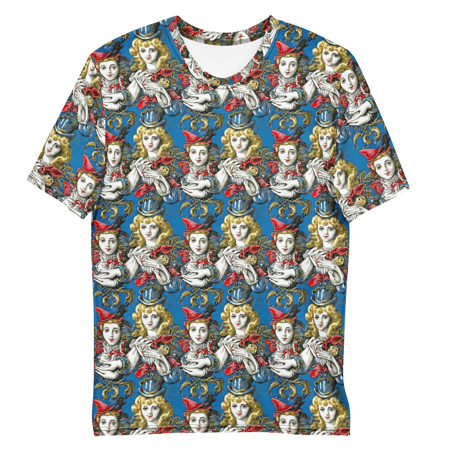 Men's Crew Neck T-Shirt - Masquerade Echoes