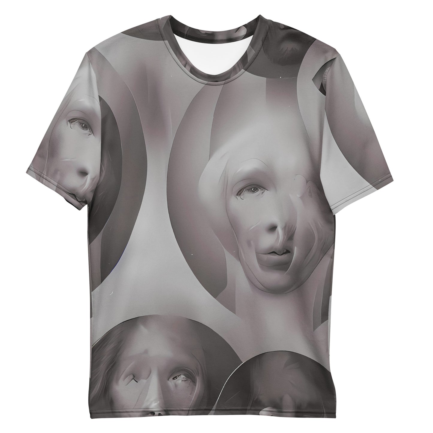 Men's Crew Neck T-Shirt - Phantom Facescape