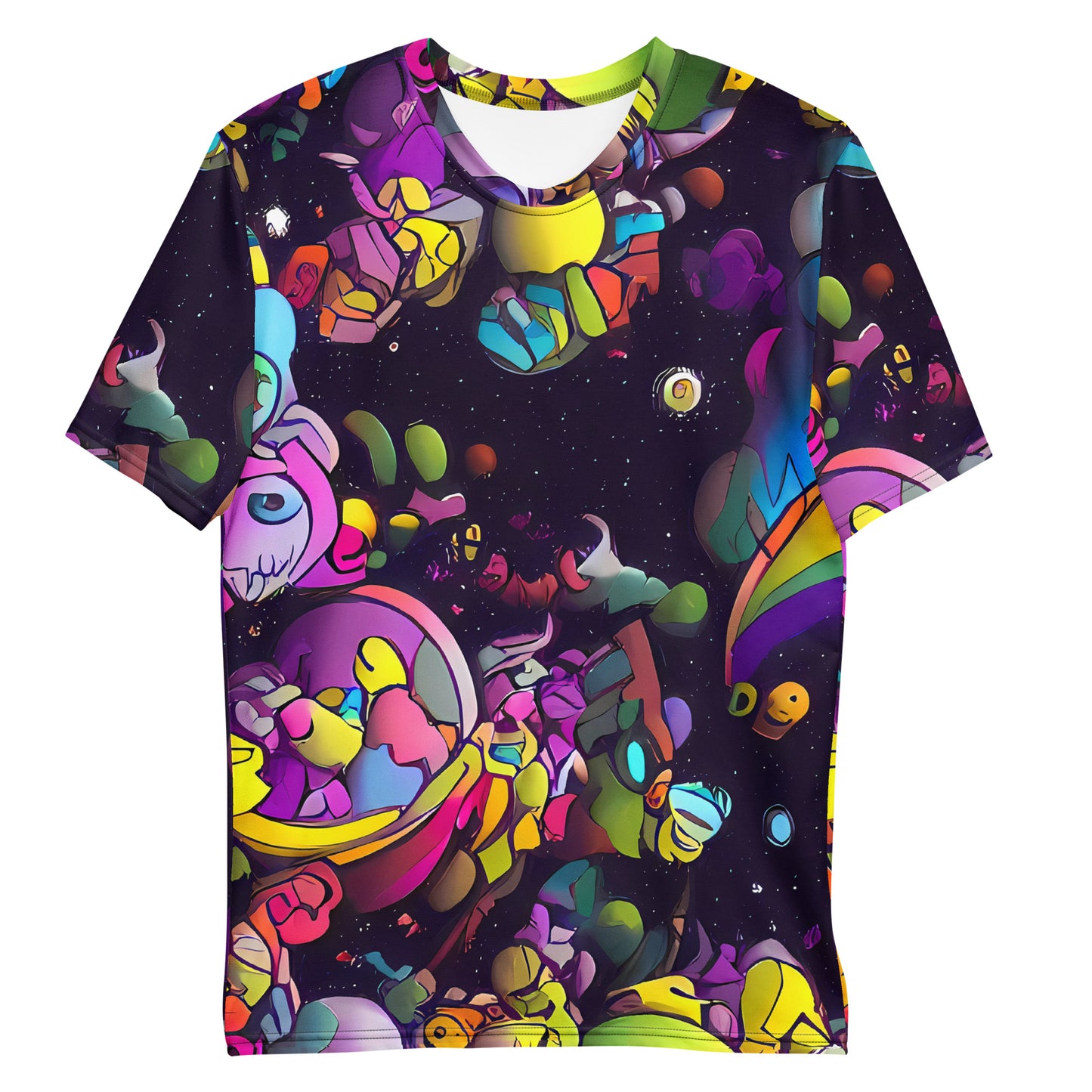 Men's Crew Neck T-Shirt - Galactic Playground