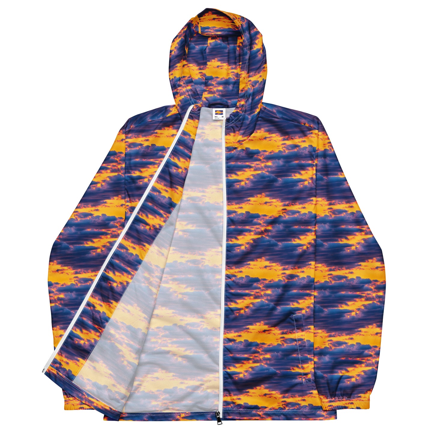 Men's Windbreaker - Aubergine Clouds