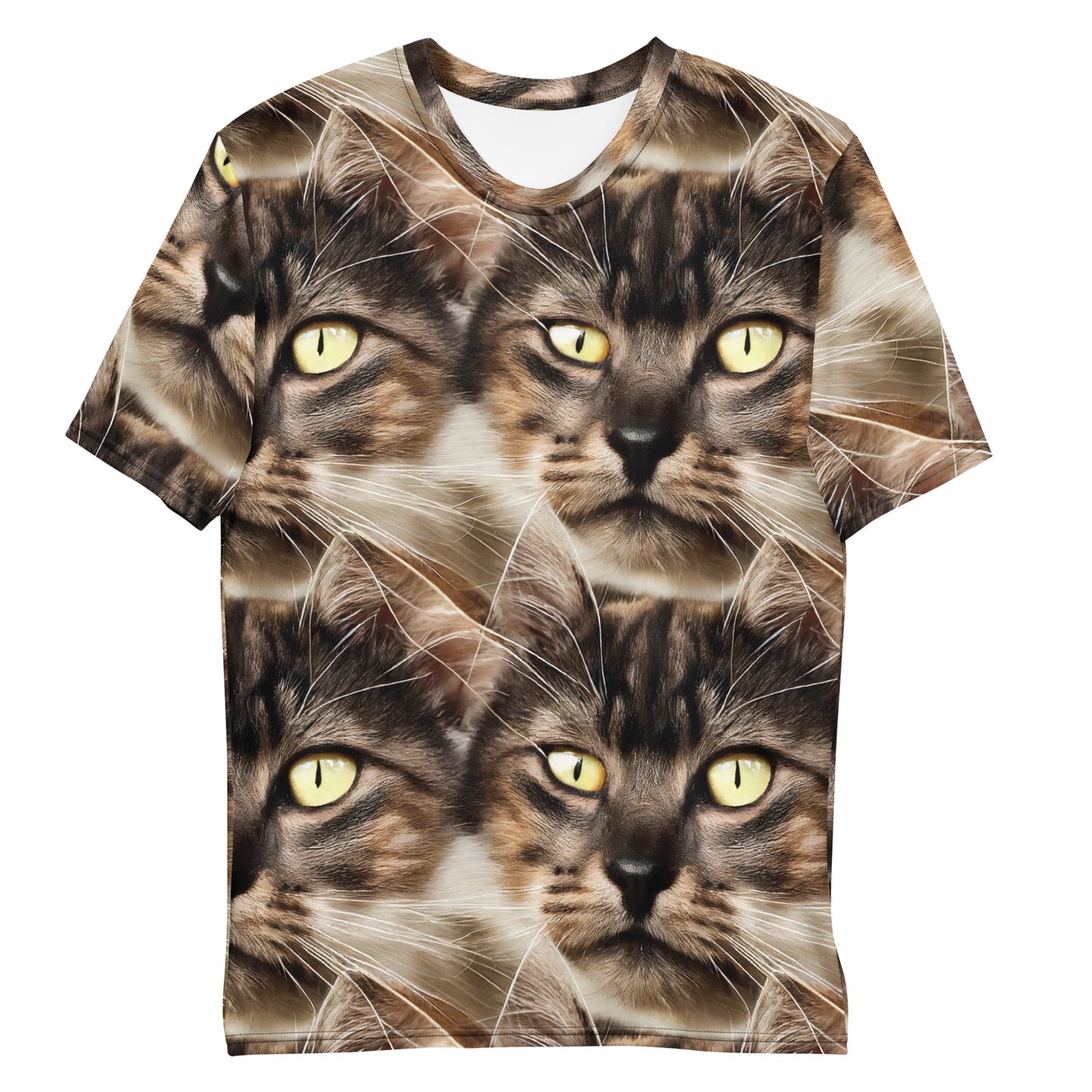 Men's Crew Neck T-Shirt - Feline Reverie