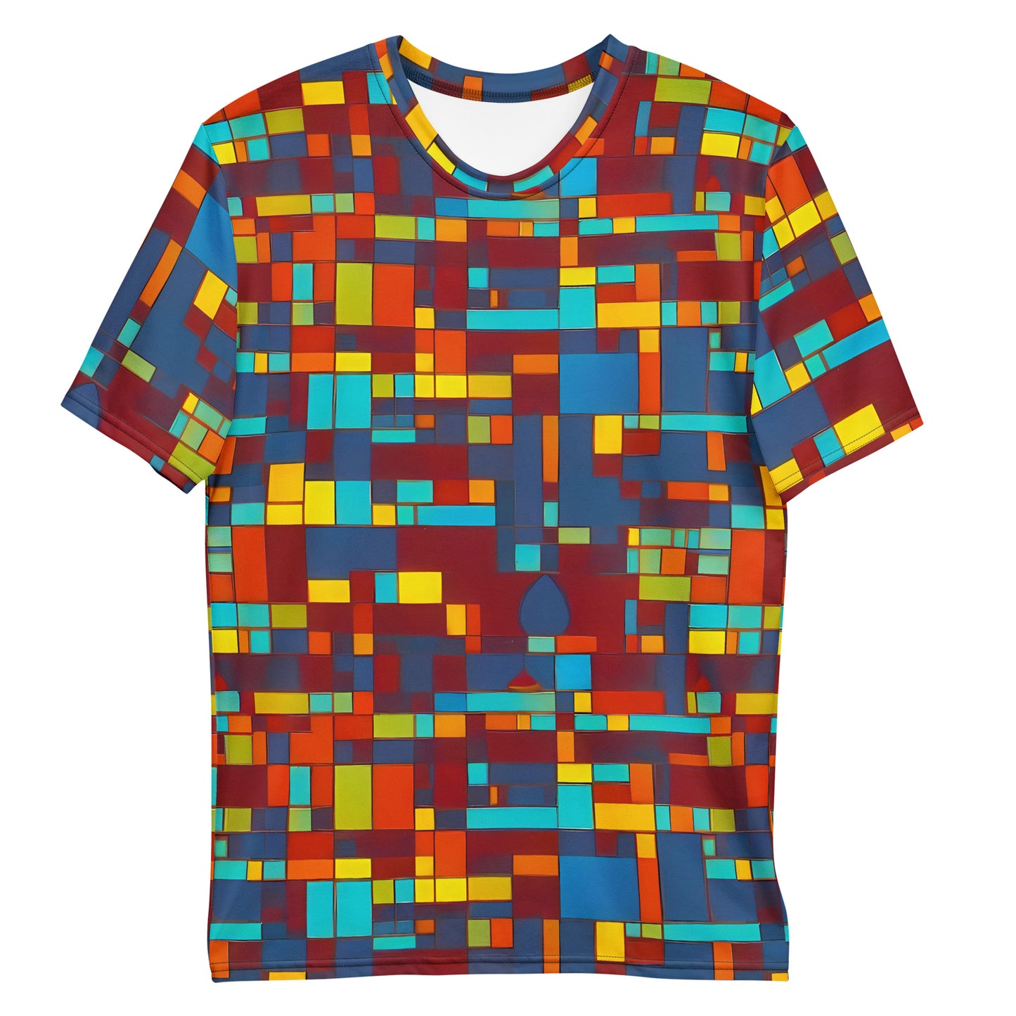 Men's Crew Neck T-Shirt - Astral Grid