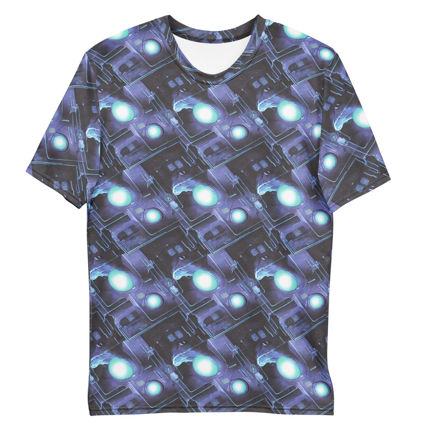 Men's Crew Neck T-Shirt - Galactic Circuit