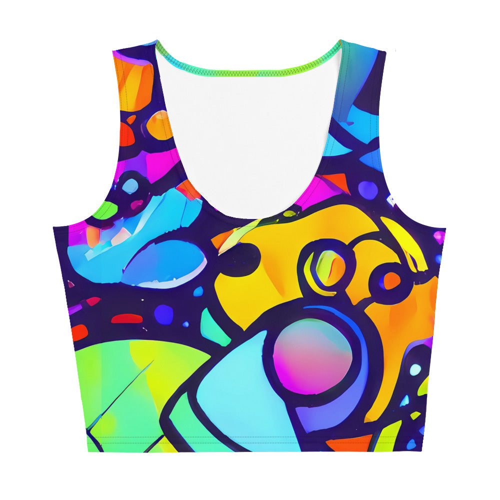 Crop Top - Neon Graffscape