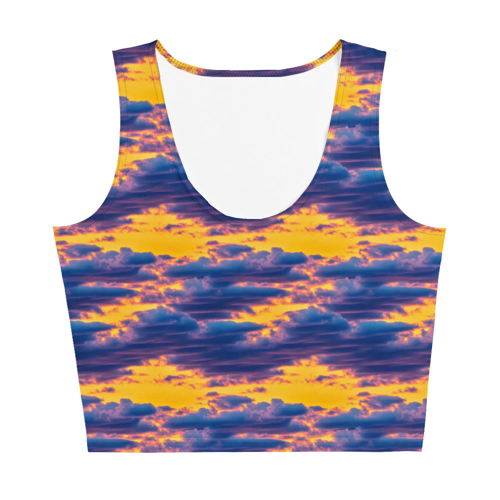 Crop Top - Aubergine Clouds