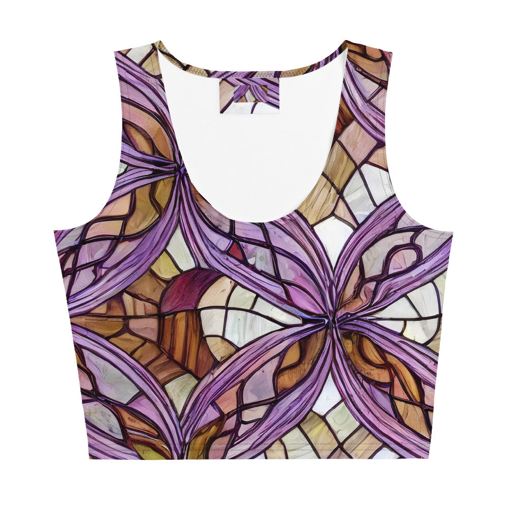 Crop Top - Stained Glass Whirl