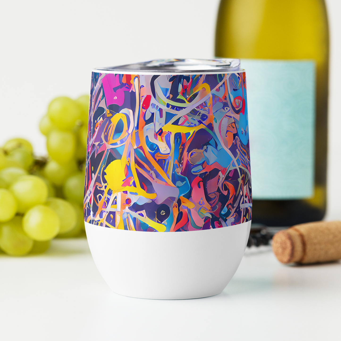Wine Tumbler - Vibrant Fusion