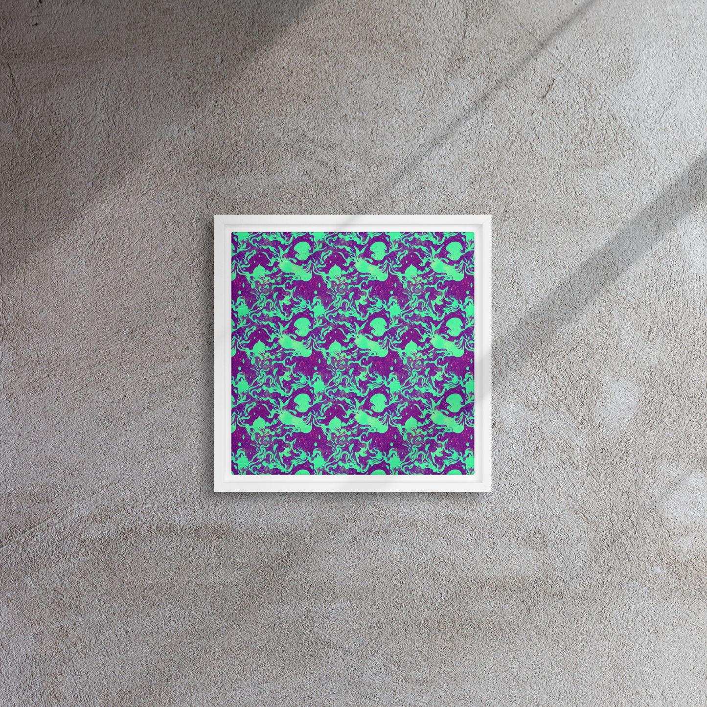 Framed Canvas - Alien Ripples