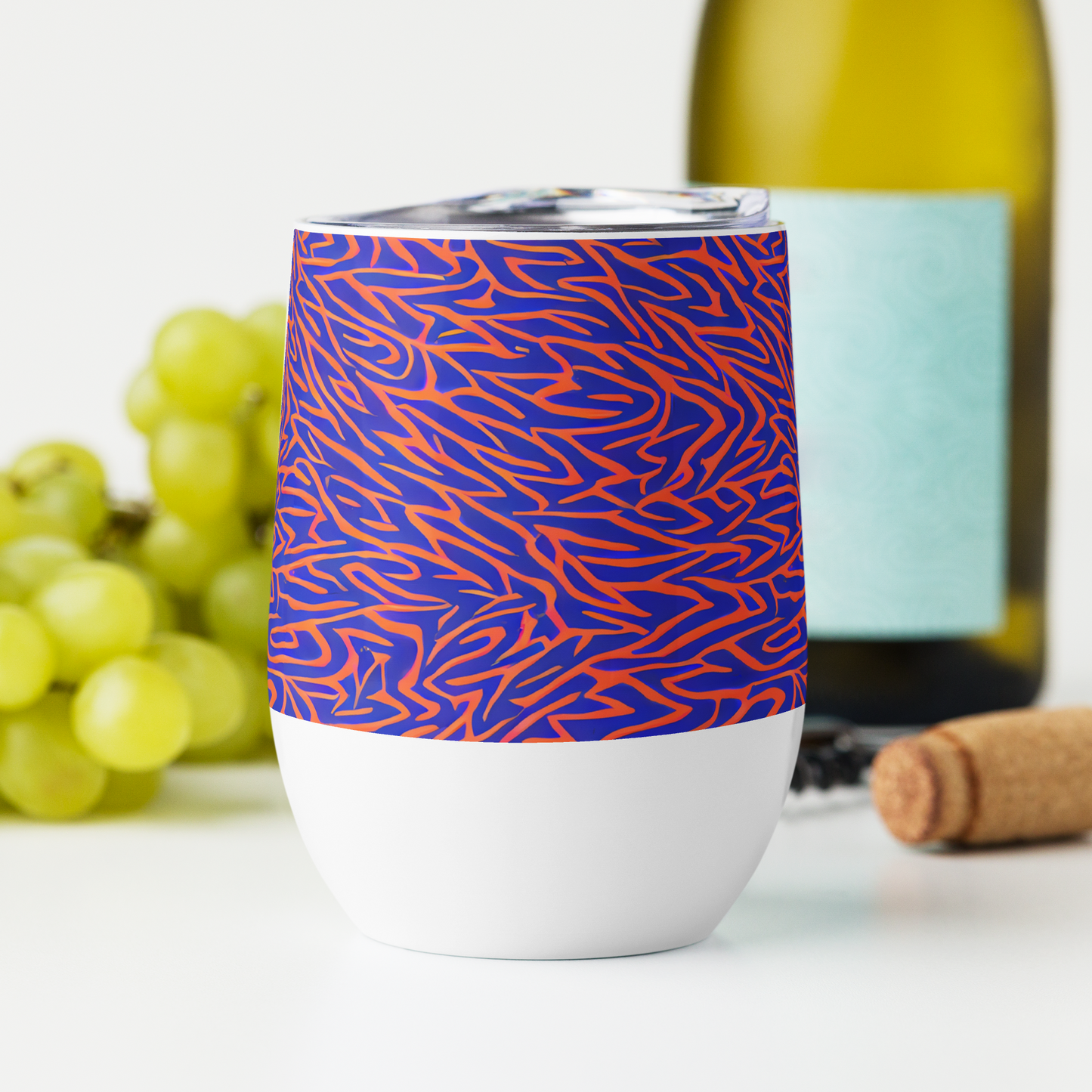 Wine Tumbler - Sapphire Swirl