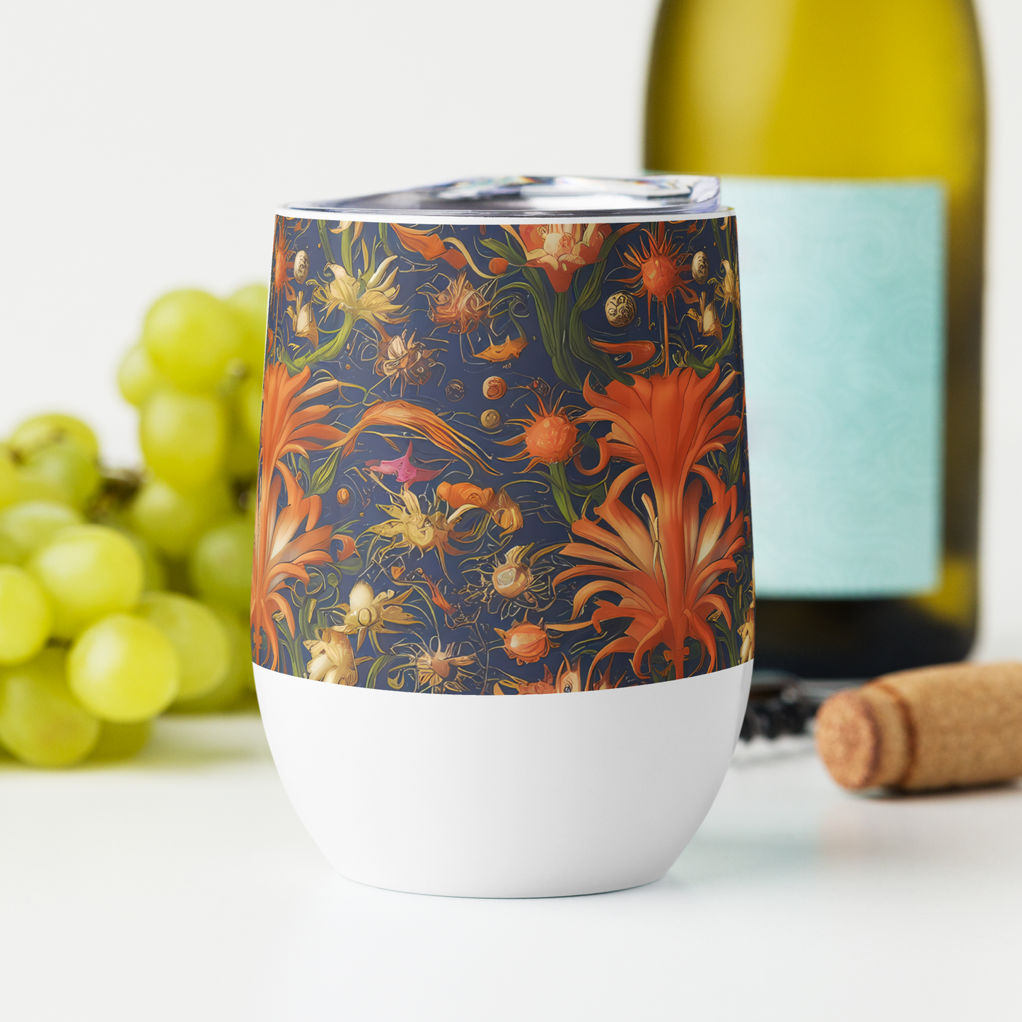 Wine Tumbler - Stellar Blooms
