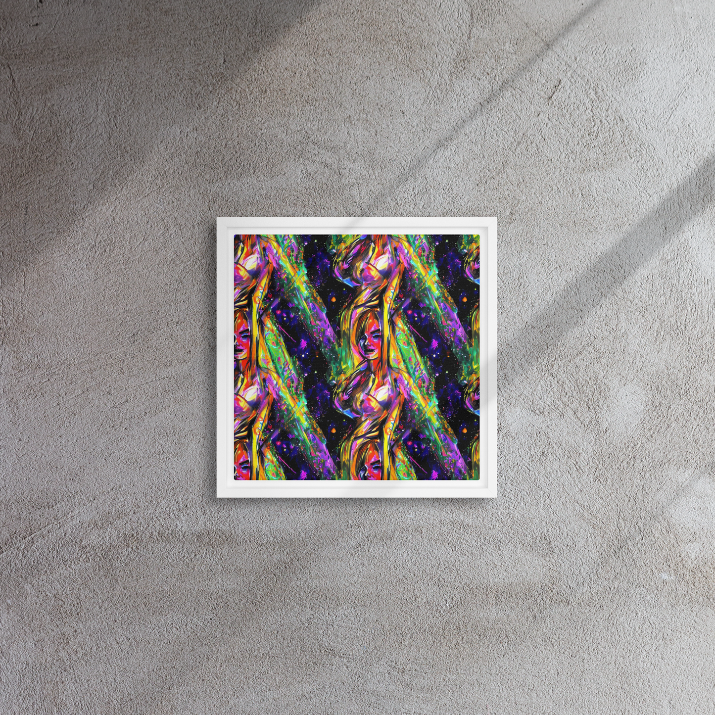 Framed Canvas - Galactic Flamenco