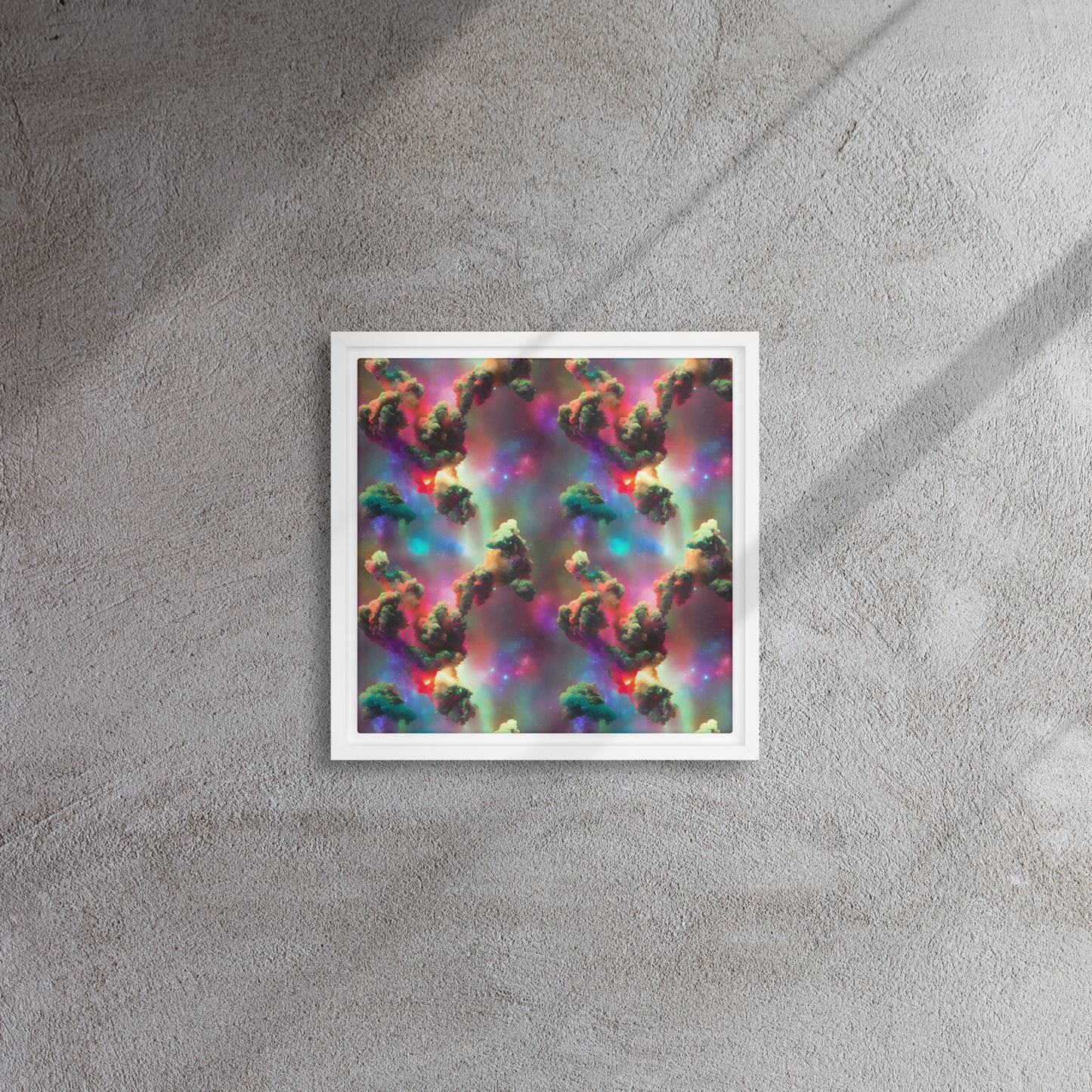Framed Canvas - Nebula Dreams