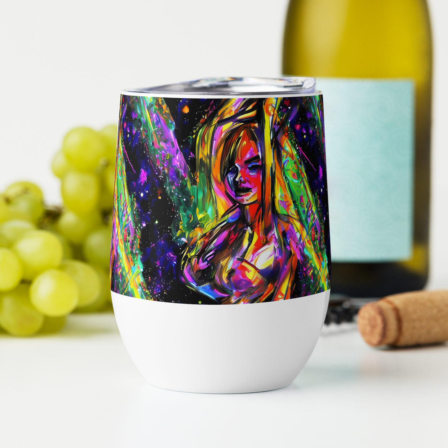 Wine Tumbler - Galactic Flamenco