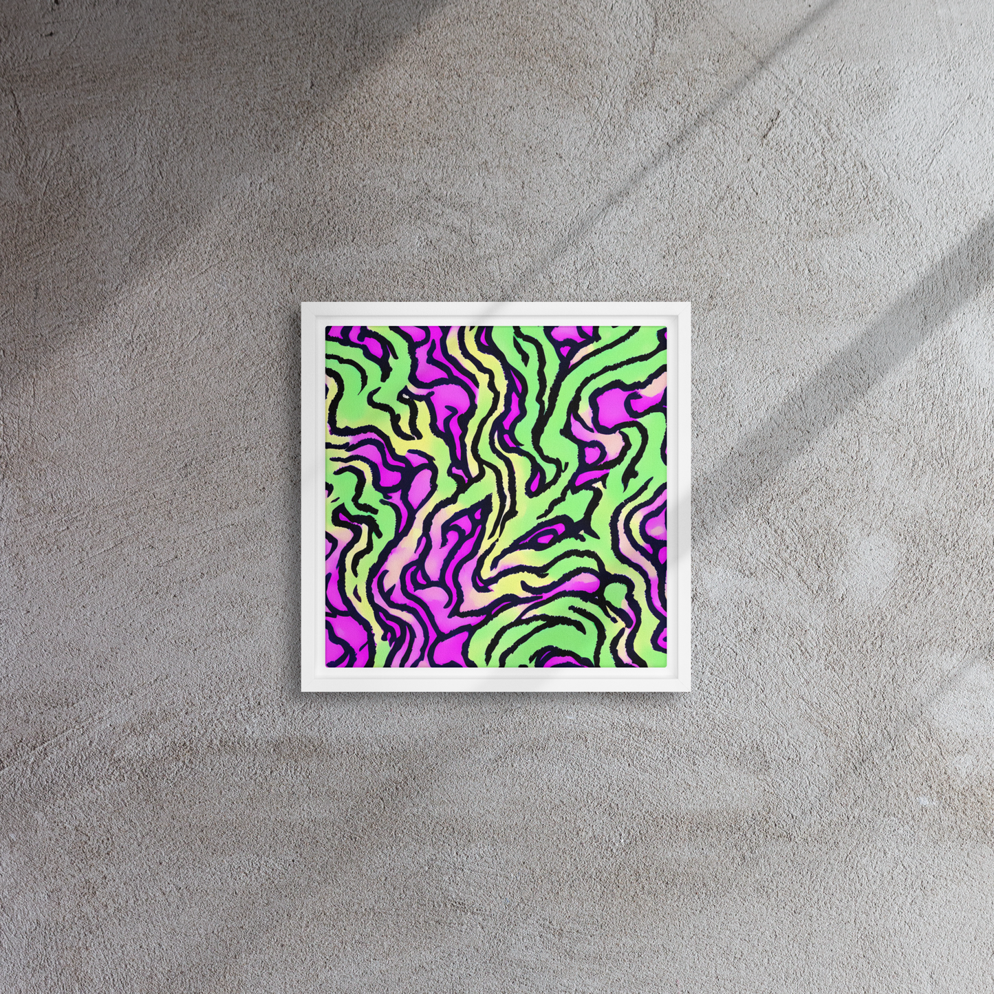 Framed Canvas - Mintchine Maze