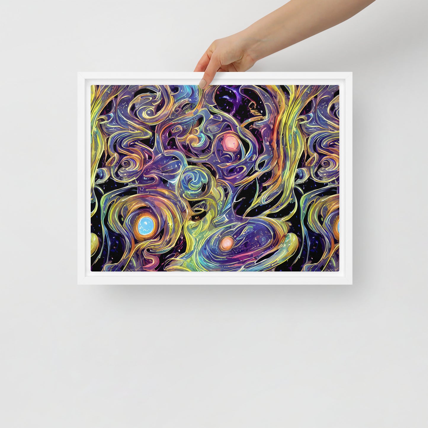 Framed Canvas - Lebacq Swirl