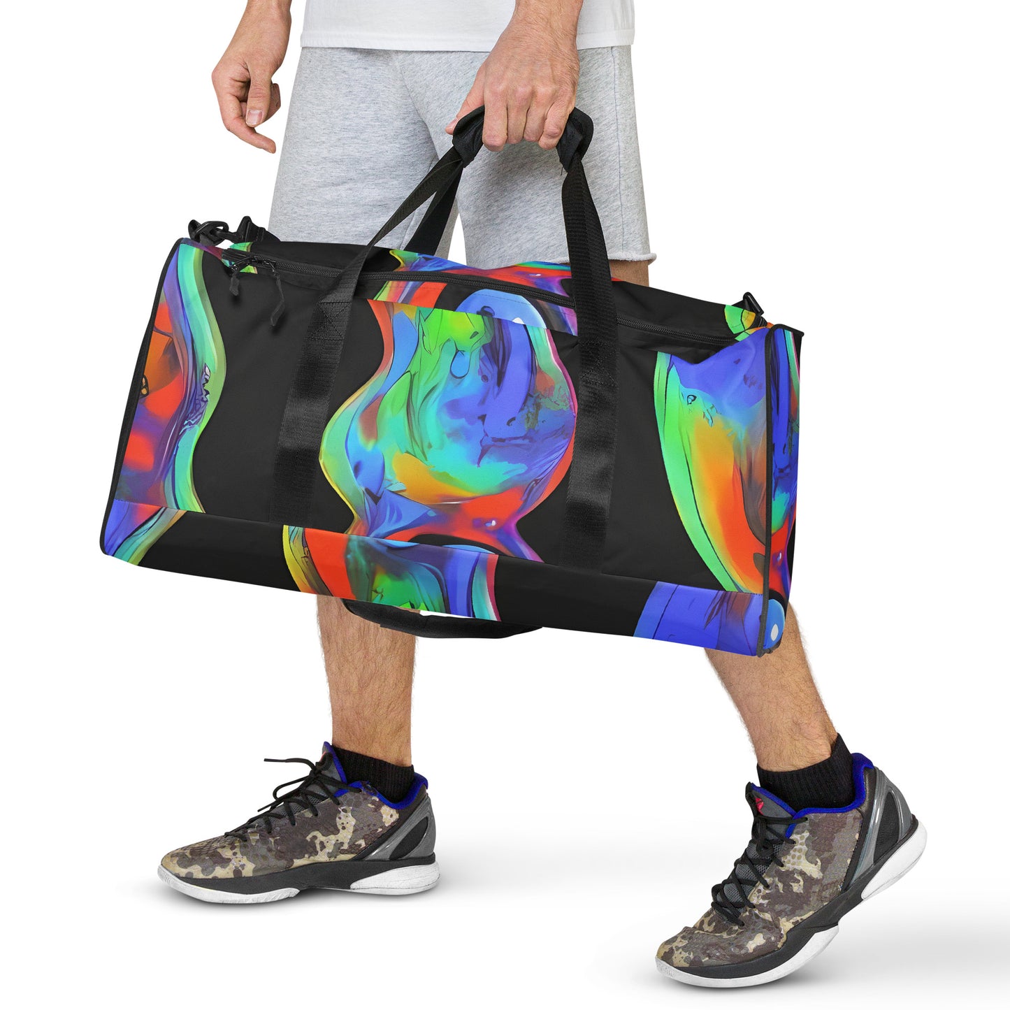 Duffle Bag - Vibrant Vortices