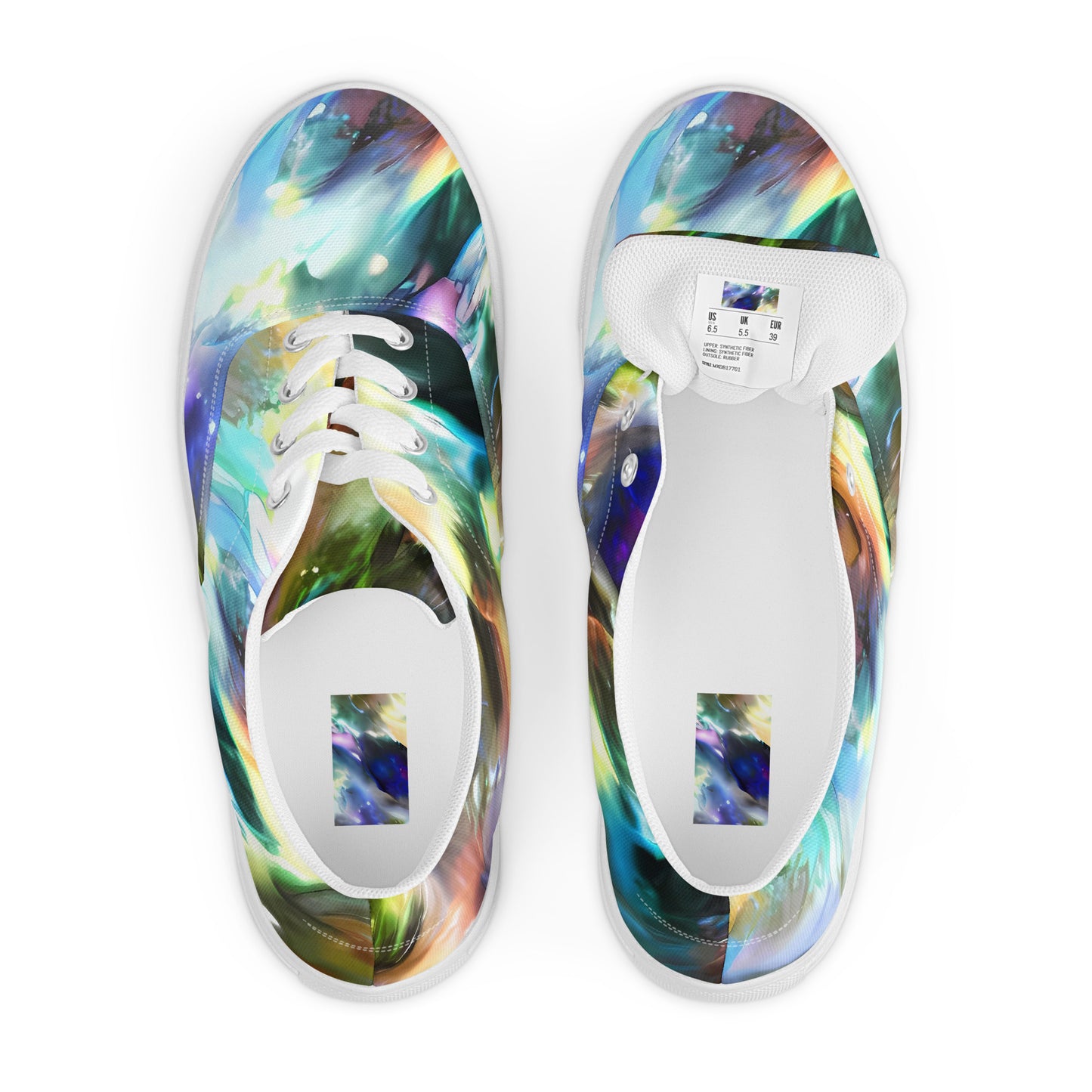 Women's Lace-Up Canvas Shoes - Emilia's Nebula