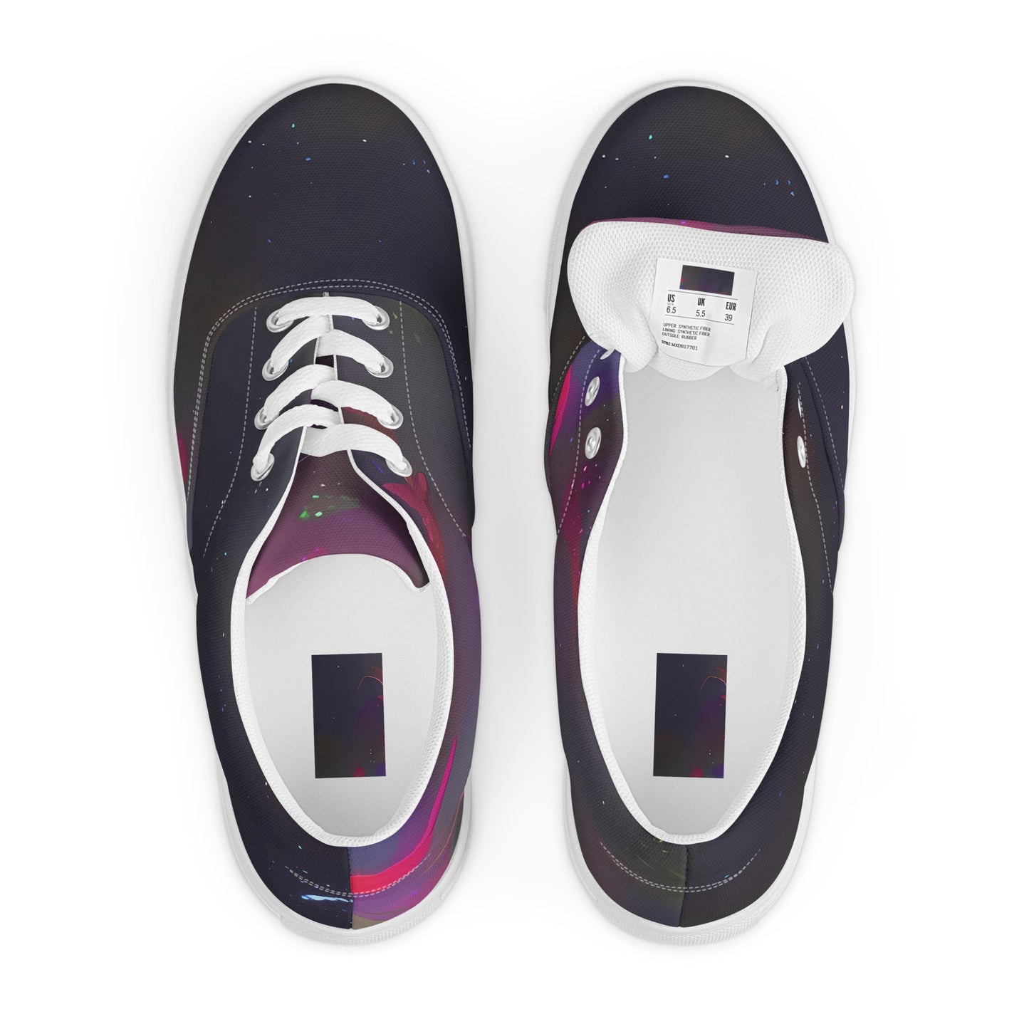 Women's Lace-Up Canvas Shoes - Etheric Echo