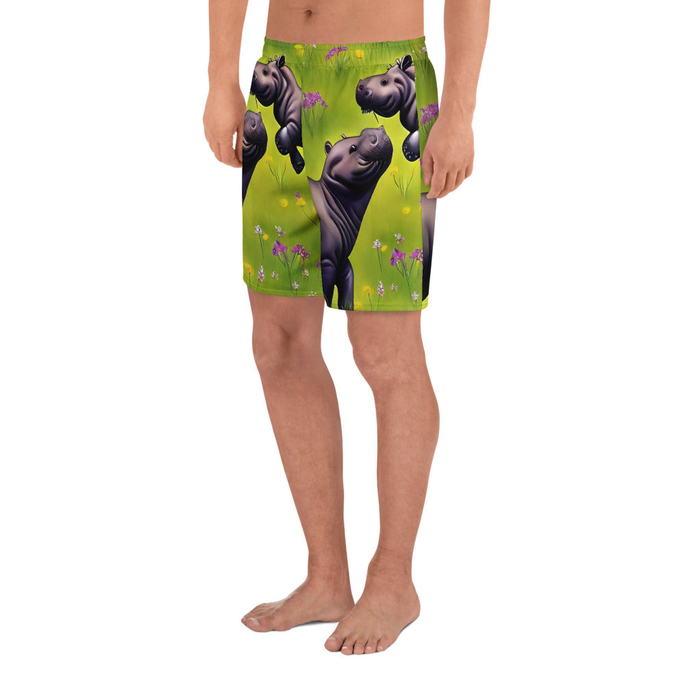 Men's Athletic Shorts - Verdant Safari