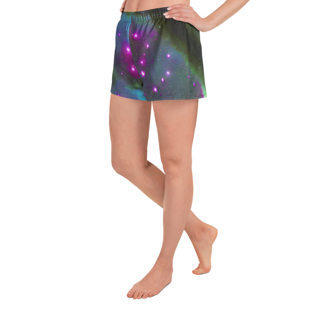 Women’s Athletic Shorts - Interstellar Haze