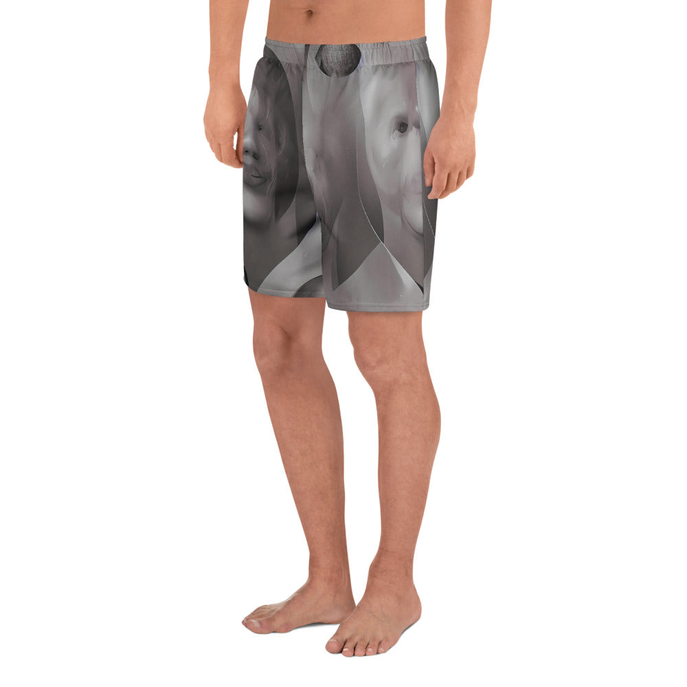 Men's Athletic Shorts - Phantom Facescape