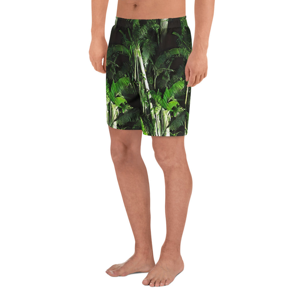 Men's Athletic Shorts - Emerald Canopy