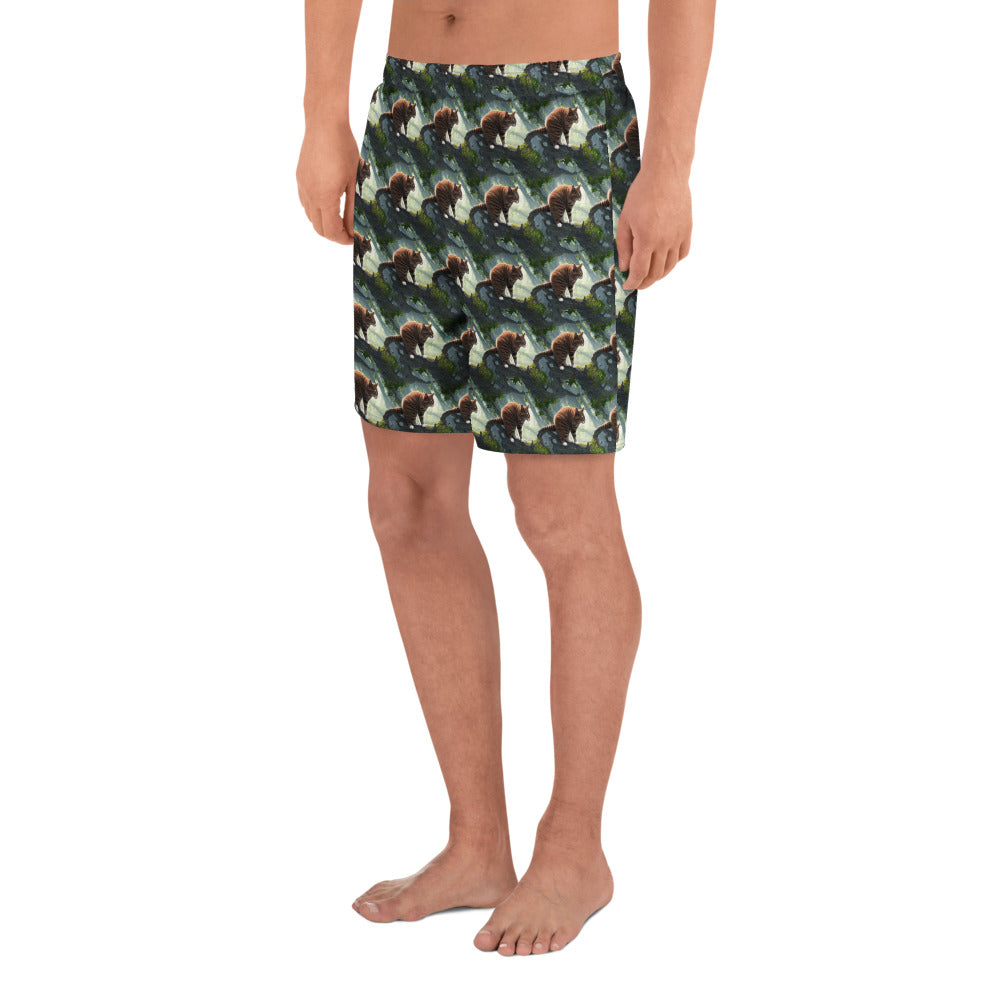 Athletic Long Shorts - Whiskered Enigma