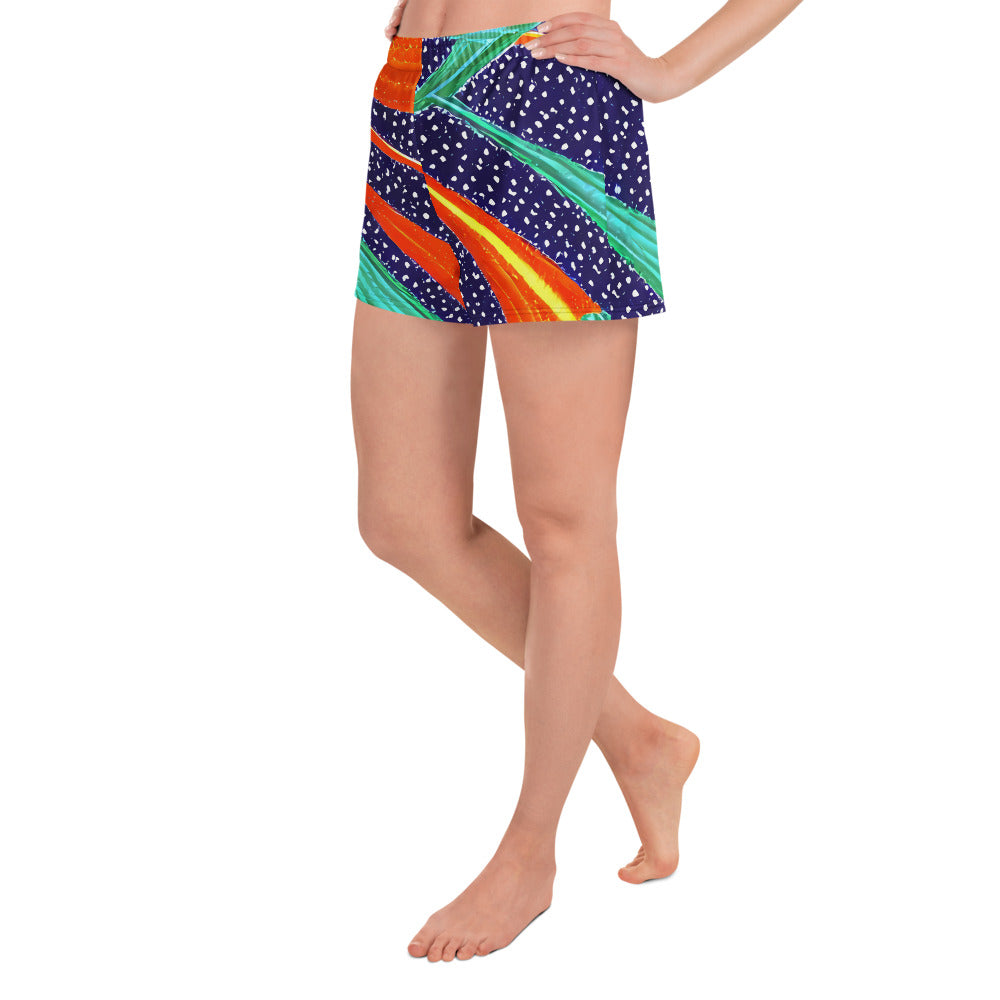 Women’s Athletic Shorts - Jungle Zephyr