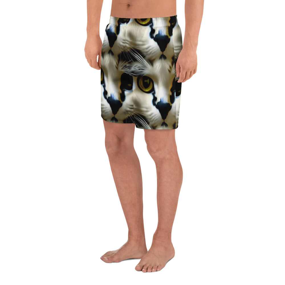 Athletic Long Shorts - Feline Fancy