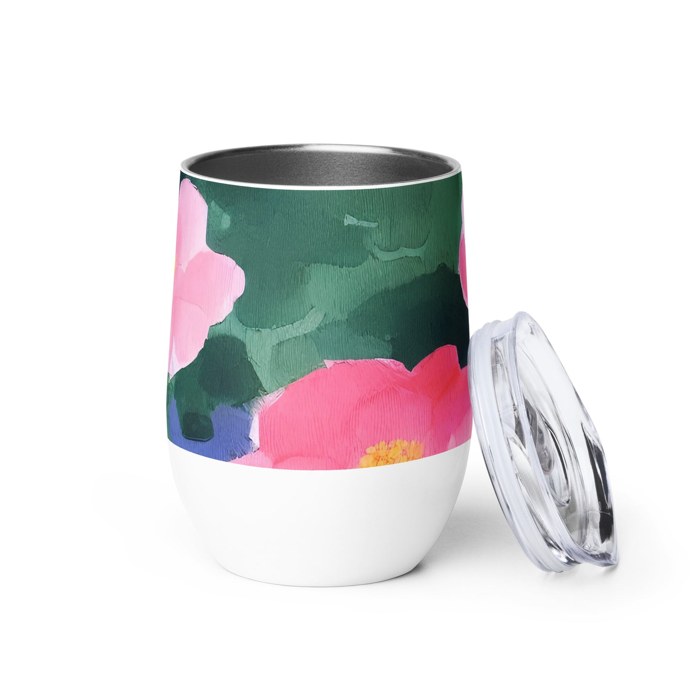 Wine Tumbler - Pink Blossom Serenade