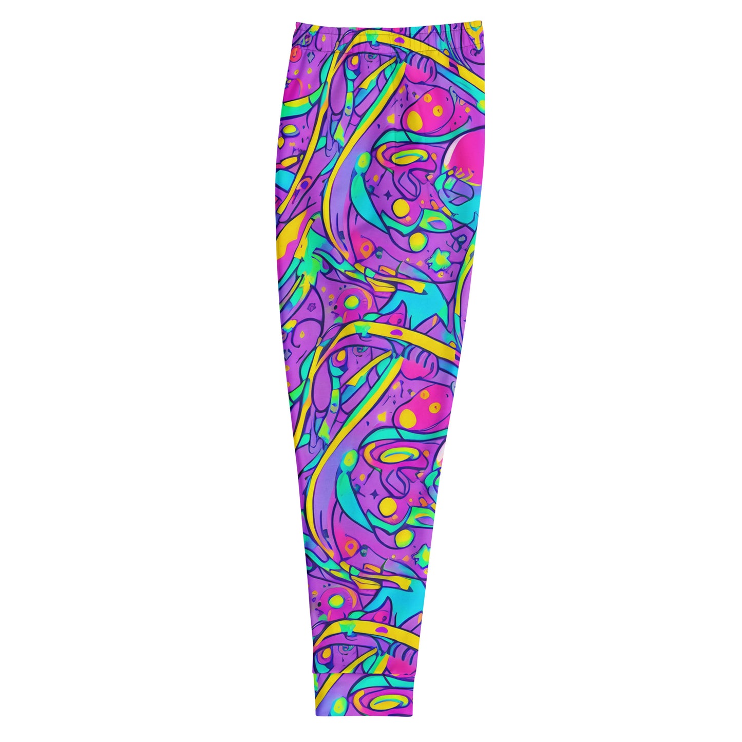 Men’s Joggers - Neon Galaxy Whirl