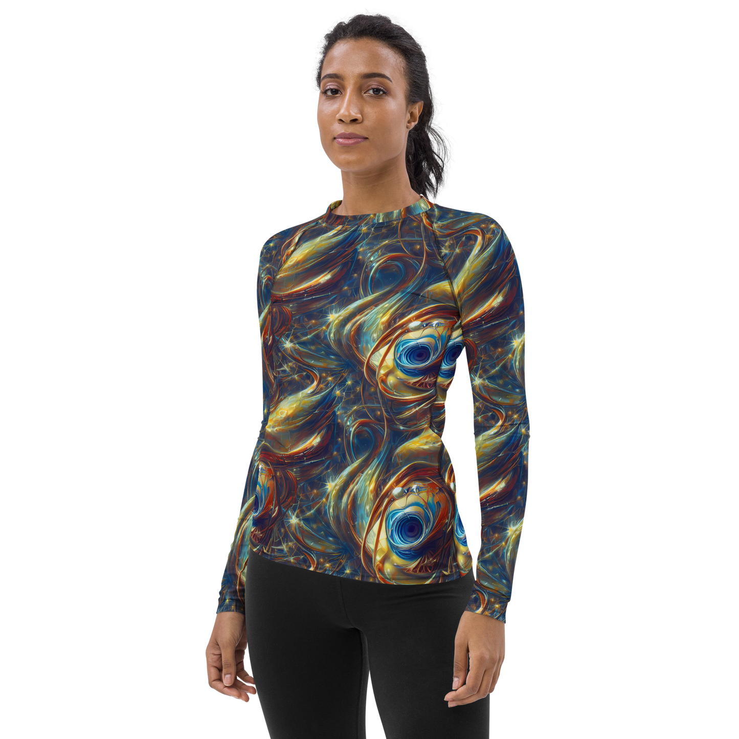Women's Rash Guard - Celestial Vortex