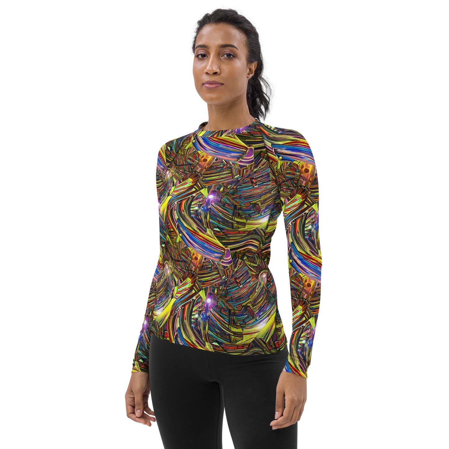 Women's Rash Guard - Quantum Palette