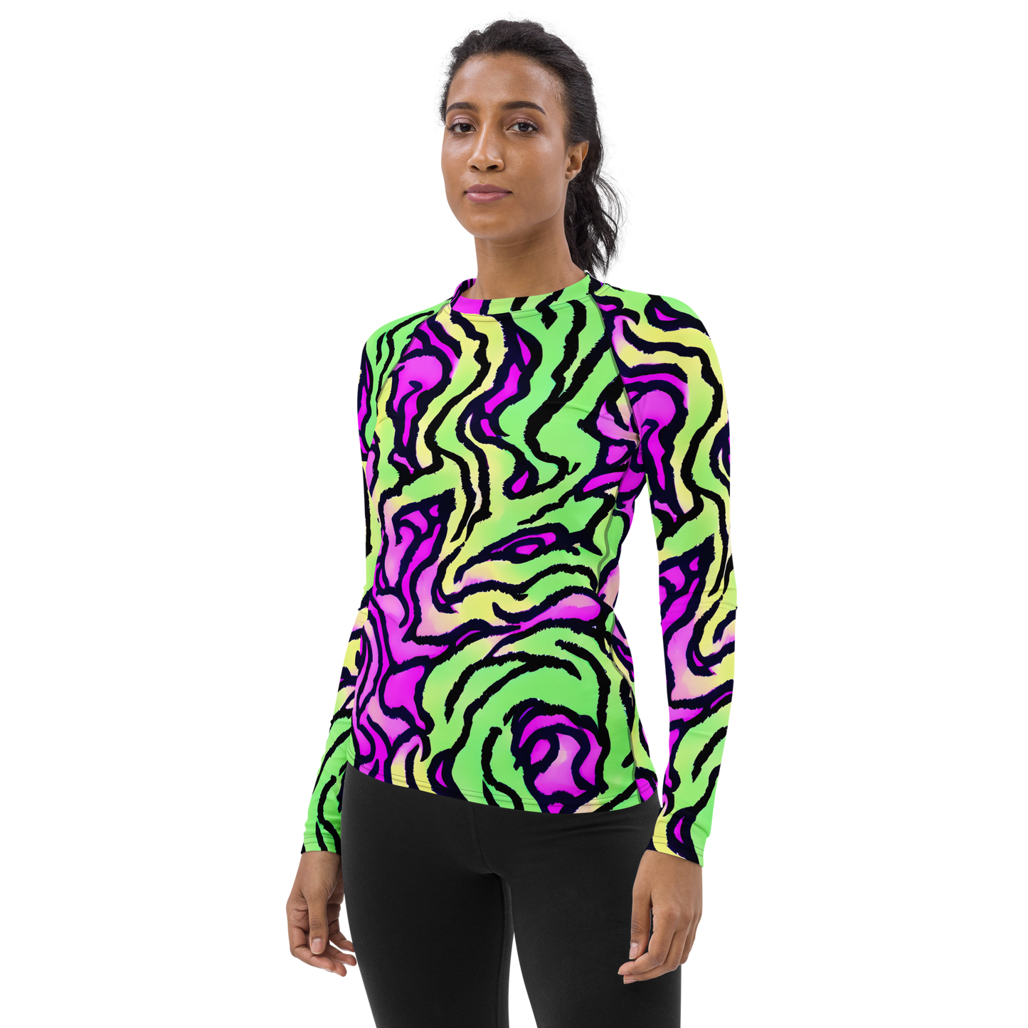 Women's Rash Guard - Mintchine Maze