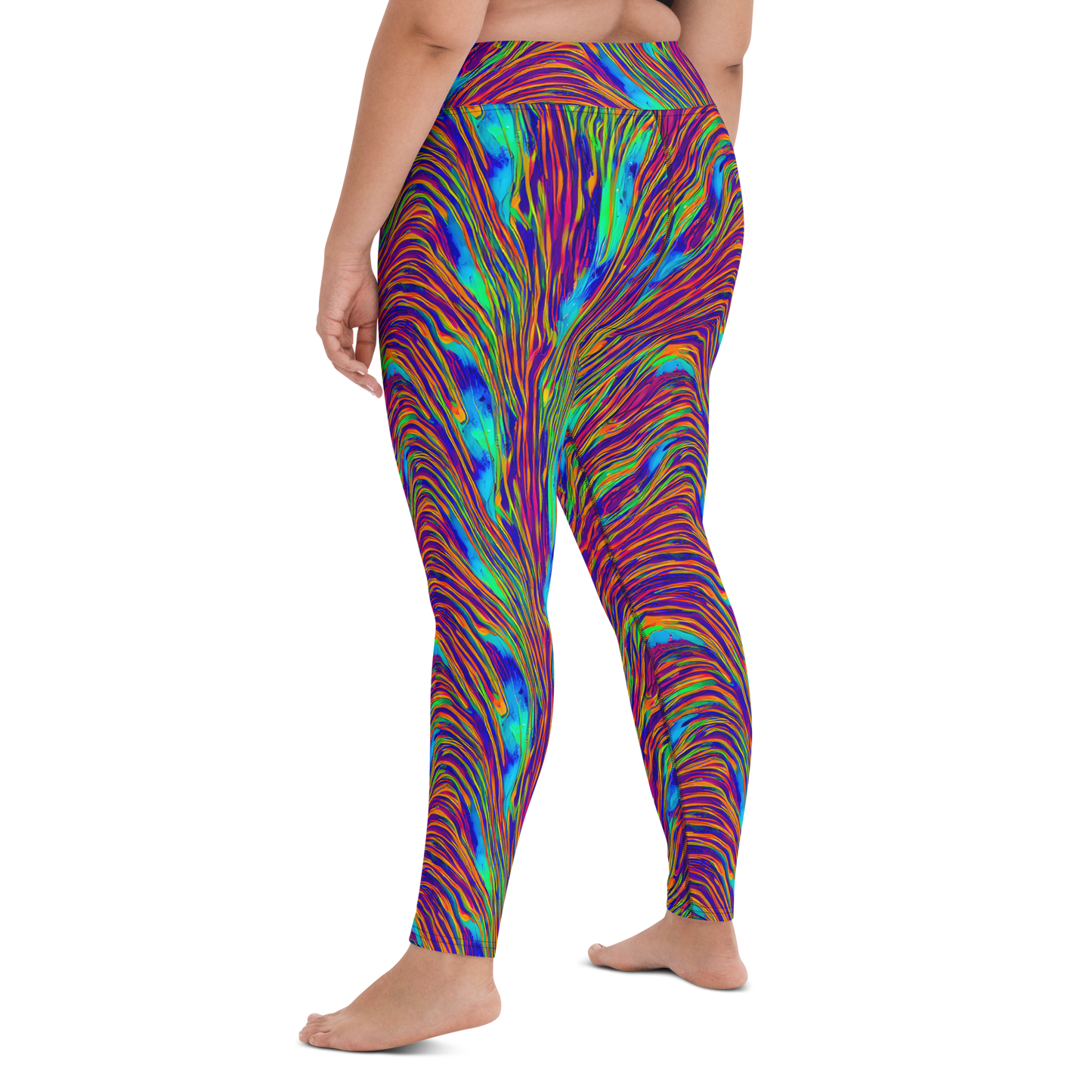Yoga Leggings - Lux Waves
