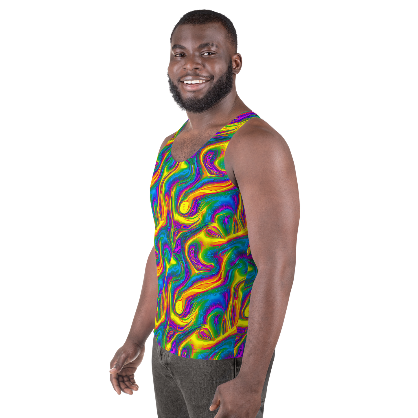 Men's Tank Top - Electric Aurora