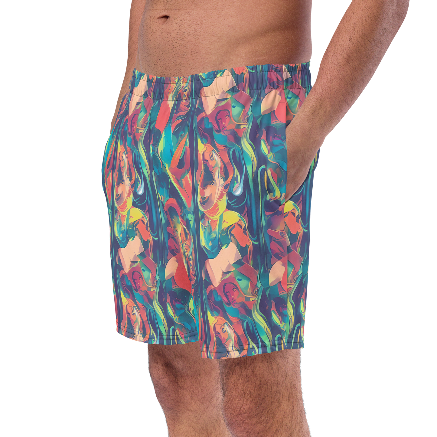 Swim Trunks - Neon Aurora