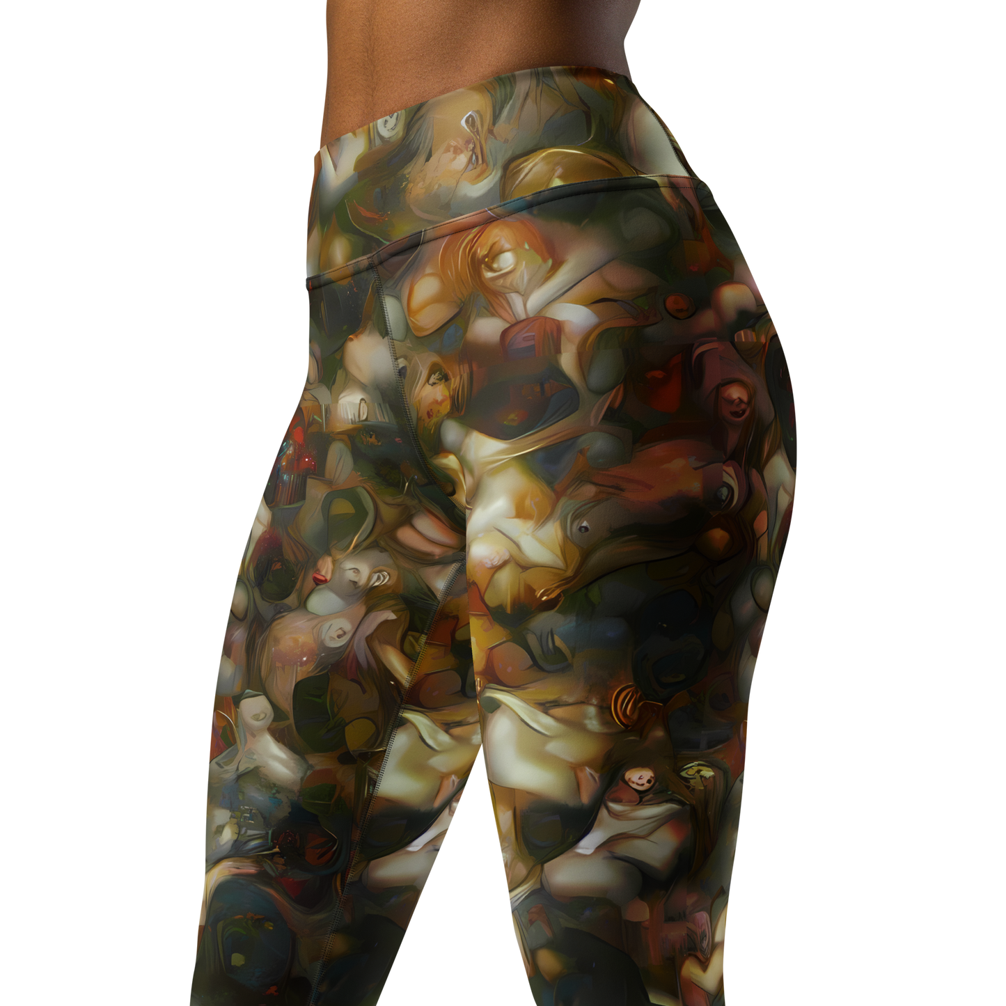 Yoga Leggings - Cryptic Canvas